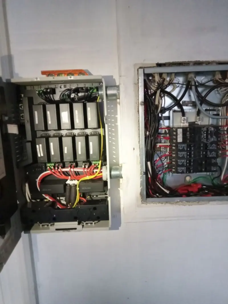 Electrical panel upgrade completed for Security Camera Wiring in West Park